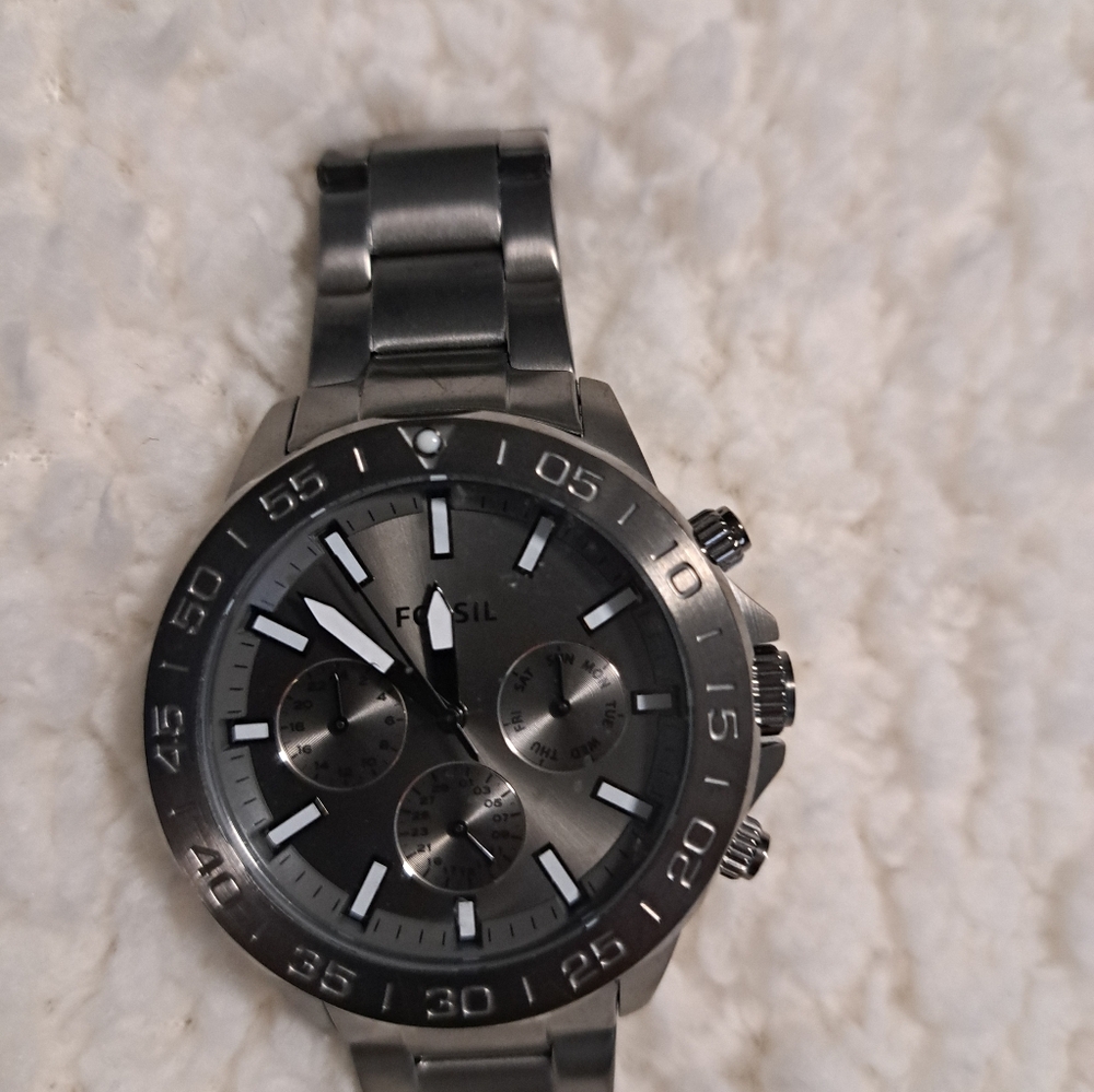 Fossil Silver Chronograph Watch